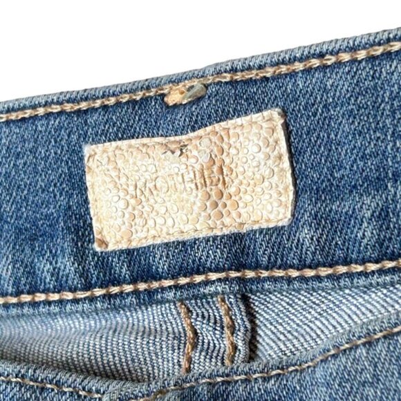 MOTHER The Runaway Skinny Flare Jeans in Light Kitty 28 - Picture 7 of 12